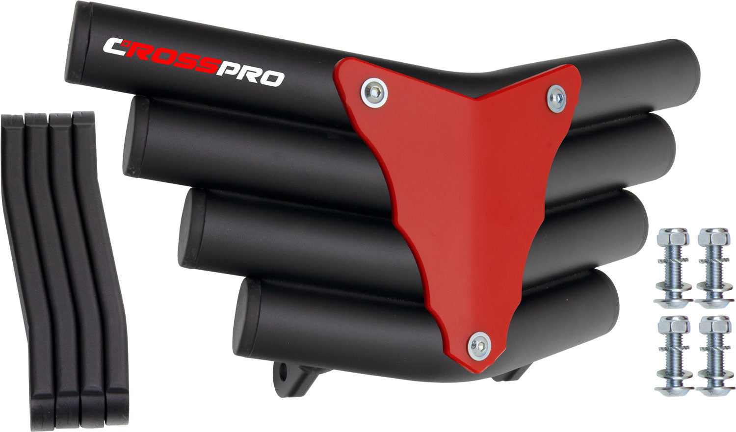 Crosspro - Front Bumper Corot For SMC Ram 520-Textured Black Tube / Red Plate