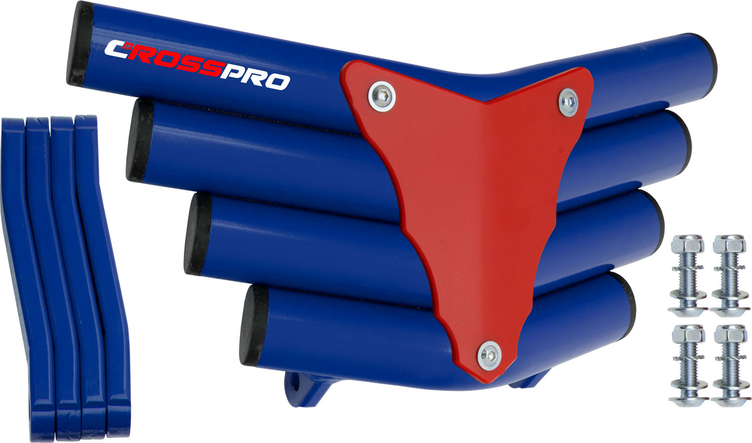 Crosspro - Front Bumper Corot For Yamaha YFZ 450R-Blue Tube / Red Plate