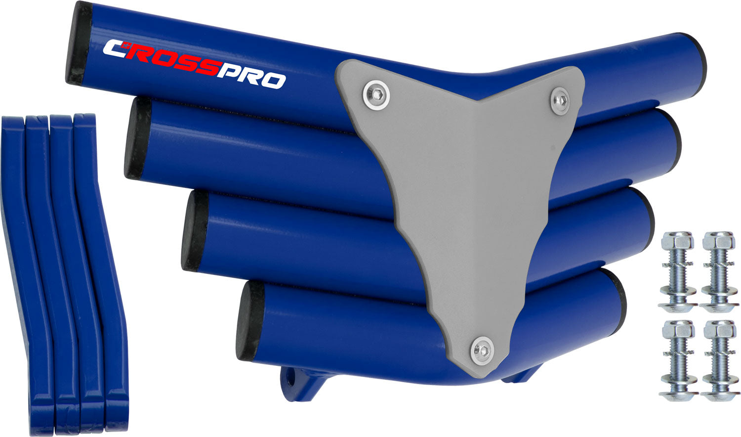 Crosspro - Front Bumper Corot For Polaris Outlaw 525-Blue Tube / White Plate