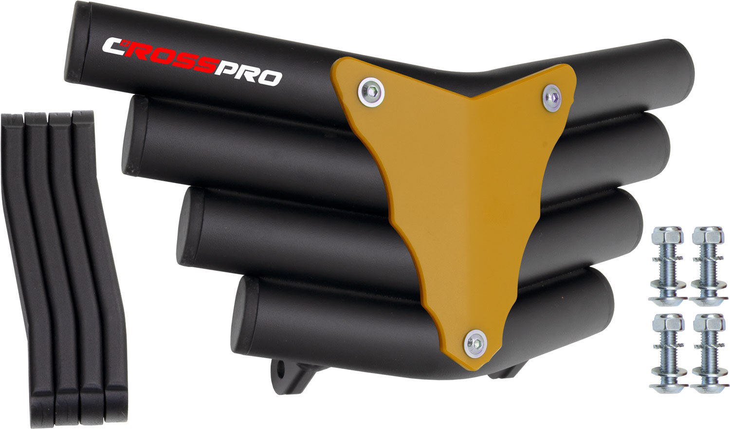 Crosspro - Front Bumper Corot For Access SP 450-Textured Black Tube / Yellow Plate