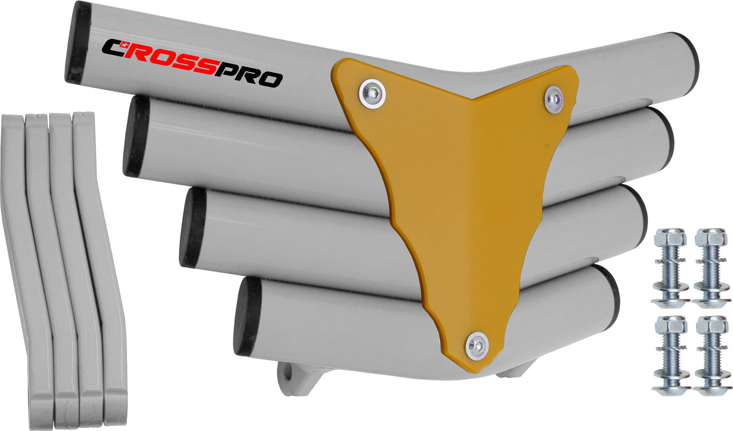 Crosspro - Front Bumper Corot For Yamaha YFZ 450R-White Tube / Yellow Plate