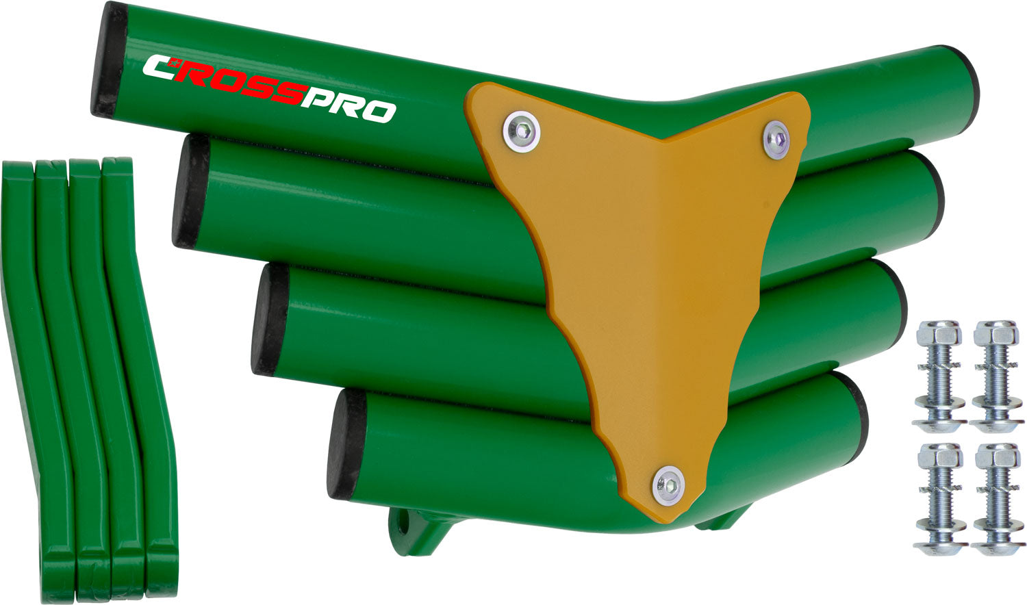 Crosspro - Front Bumper Corot For Yamaha YFZ 450R-Green Tube / Yellow Plate