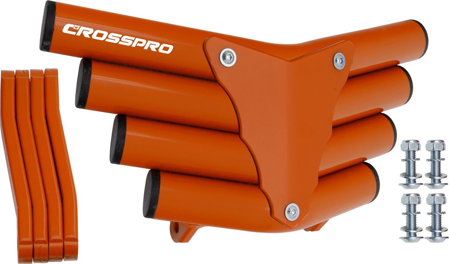 Crosspro - Front Bumper Corot For Dinli DL 450-Orange Tube / Orange Plate