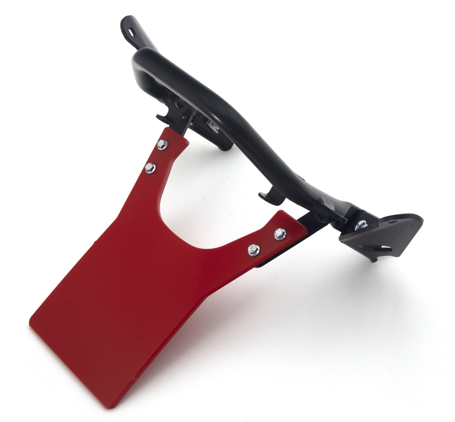 Crosspro - Rear Hold Racing With Number Plate For Suzuki LT-R 450-Aluminum Black / DTC Red