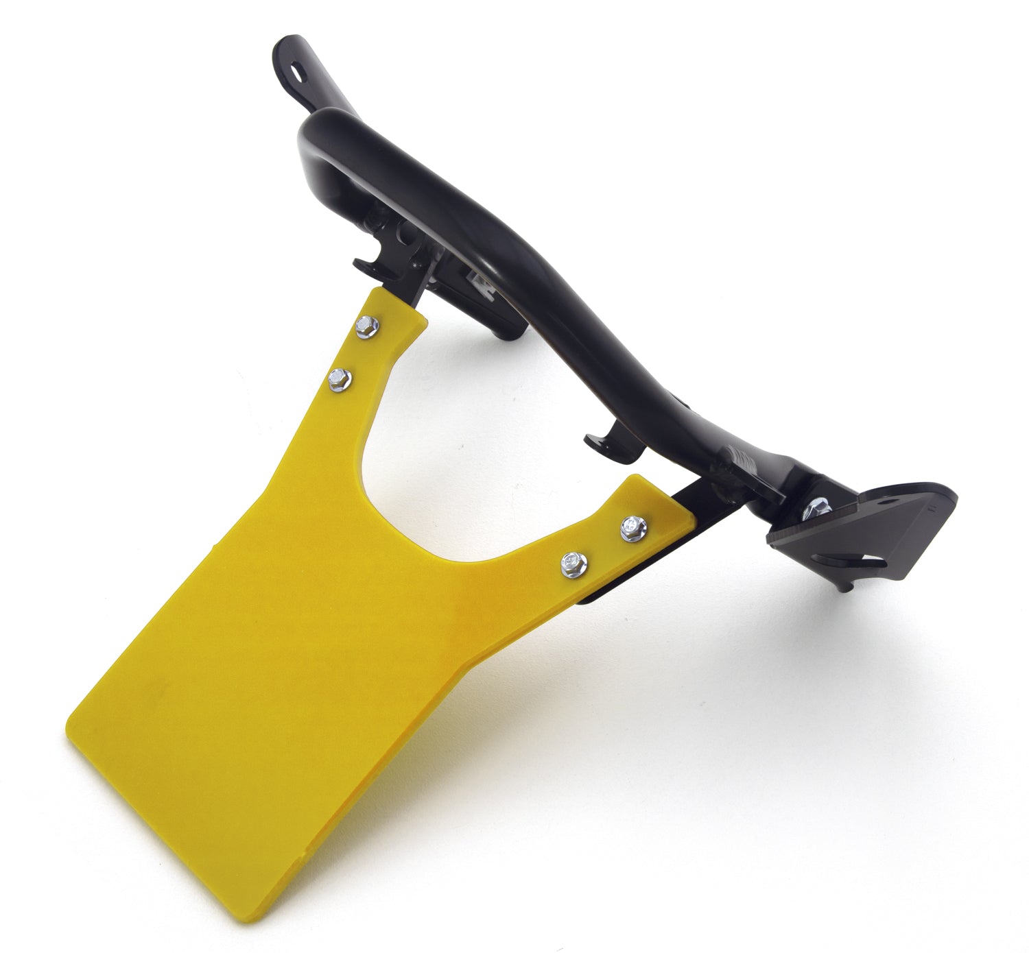 Crosspro - Rear Hold Racing With Number Plate For Suzuki LT-R 450-Aluminum Black / DTC Yellow