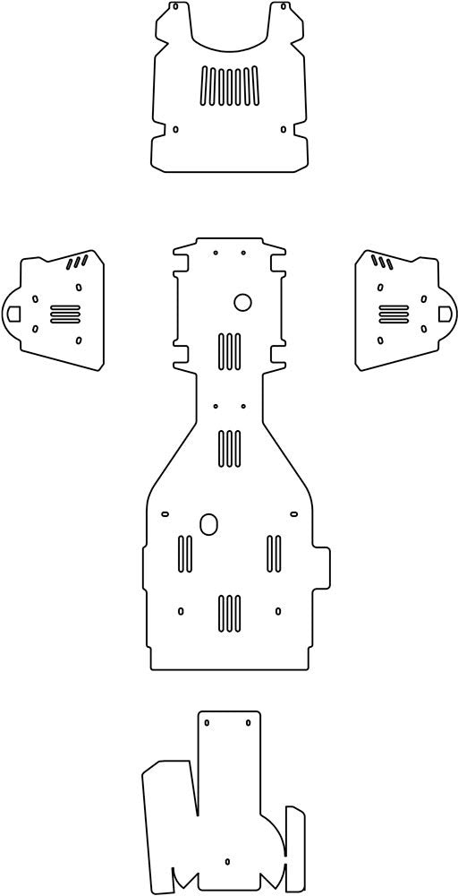 Crosspro - Aluminum ATV protection kit For TGB Blade 425-Ice Polish