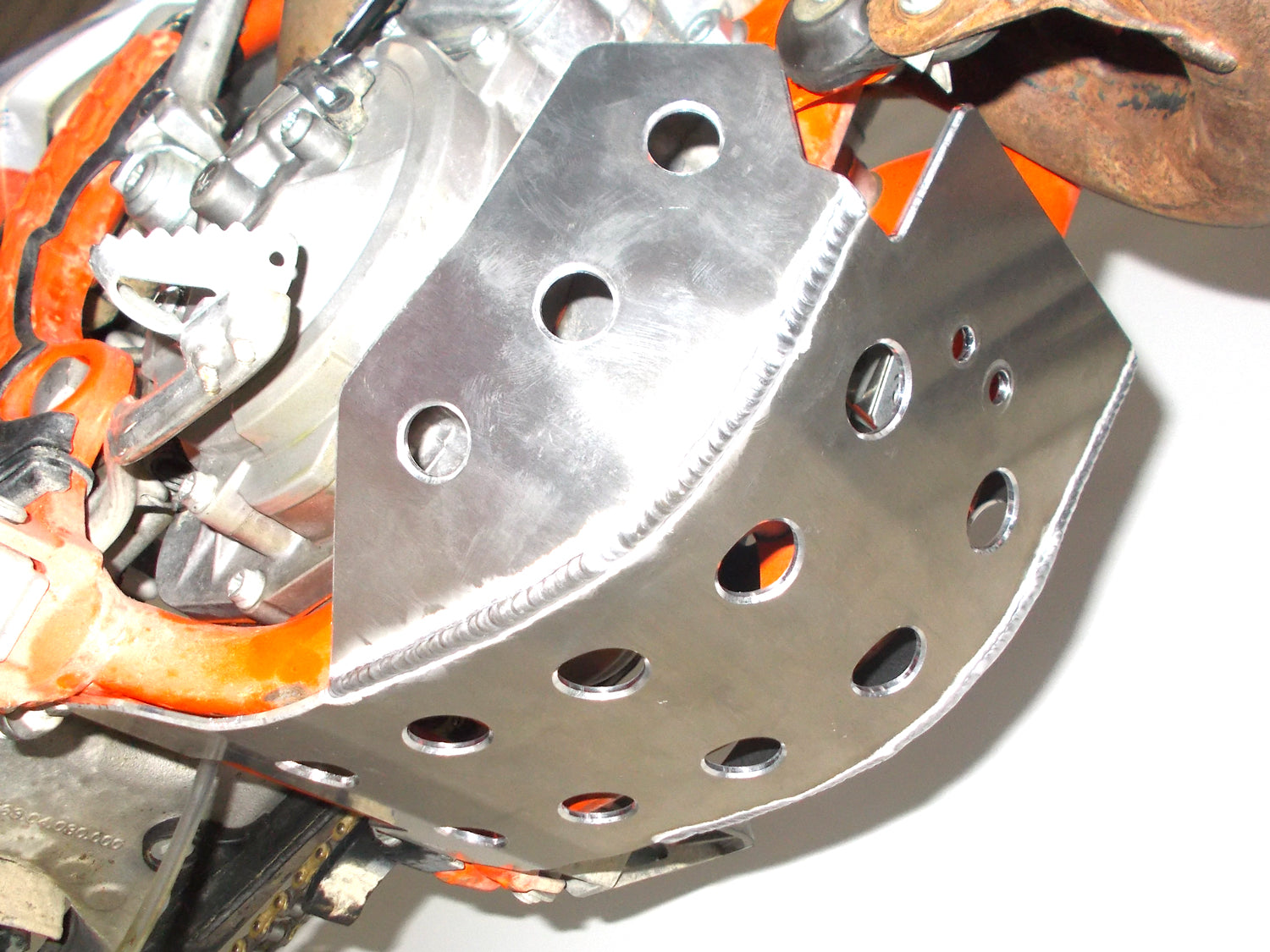Crosspro - Aluminum Enduro Engine Guard For GasGas MC 50, MC 65, Husqvarna TC 50, Husqvarna TC 65, KTM 50 SX, 65 SX-Polish