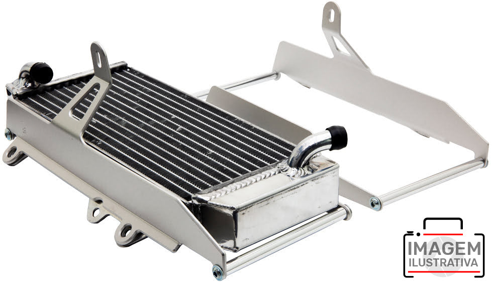 Crosspro - Aluminum Radiator Guard Light For Sherco SEF 250R, SEF 300R-Ice Polish