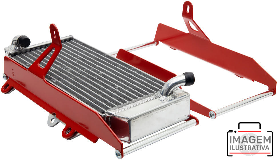 Crosspro - Aluminum Radiator Guard Light For Honda CRF 450R, CRF 450RX-Red