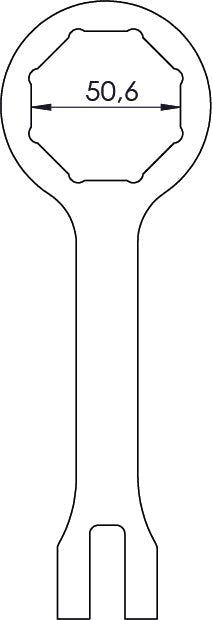 Crosspro - Fork Tool 50mm - Octagonal For Honda CRF 450R, CRF 450RX, Honda CRF 250R, CRF 250RX, CRF 300RX, Kawasaki KLX 450, KX 450F, KX 450XC, SEF 450R, SE 250R, SE 300R, SEF 250R, SEF 300R, Sherco SE 125R, Sherco SEF 250R, SEF 300R, Yamaha WR 250 F-Black