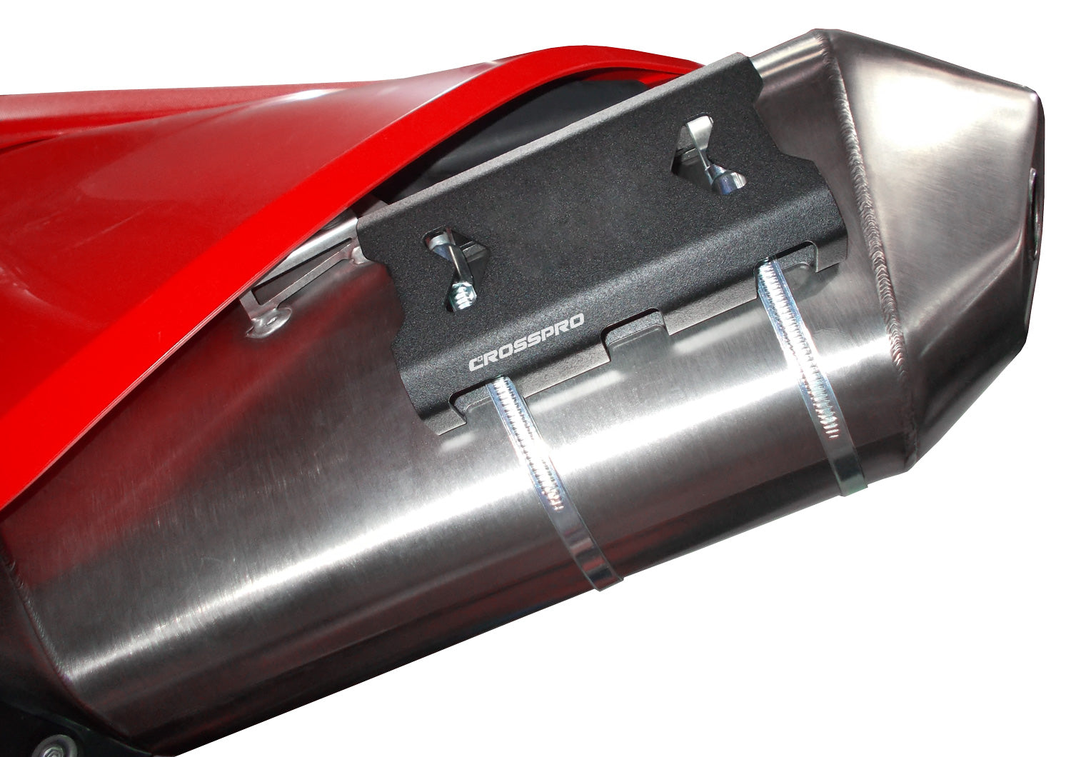 Crosspro - Exhaust Protection For GasGas ES 700, Husqvarna 701 Enduro, KTM 690 Enduro R-Textured Black