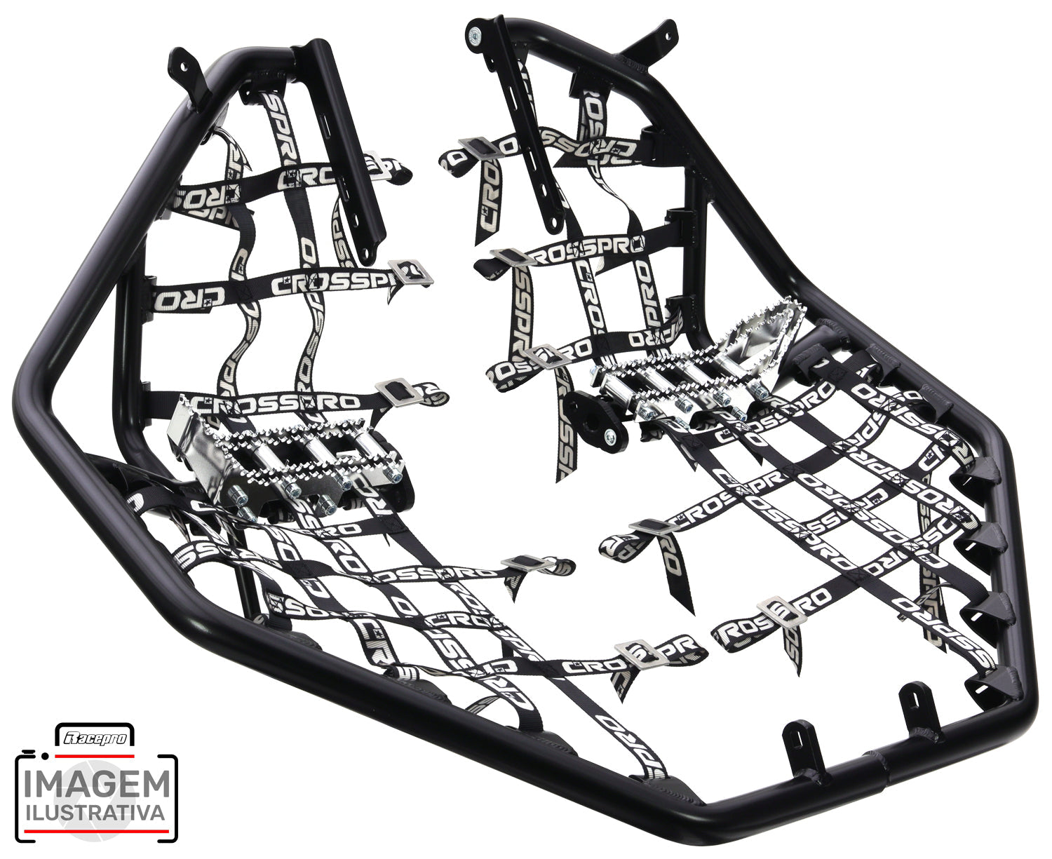 Crosspro - Nerf Bar Hard Racing For Yamaha YFZ 450R-Black
