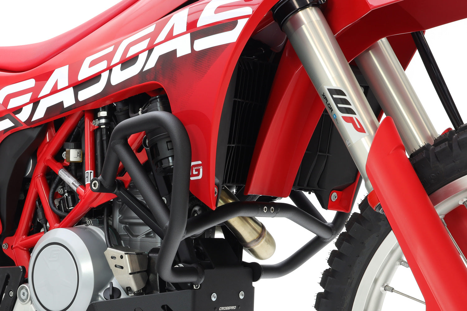 Crosspro - Aluminum Trail Crash Bar For GasGas ES 700, Husqvarna 701 Enduro, KTM 690 Enduro R-Textured Black