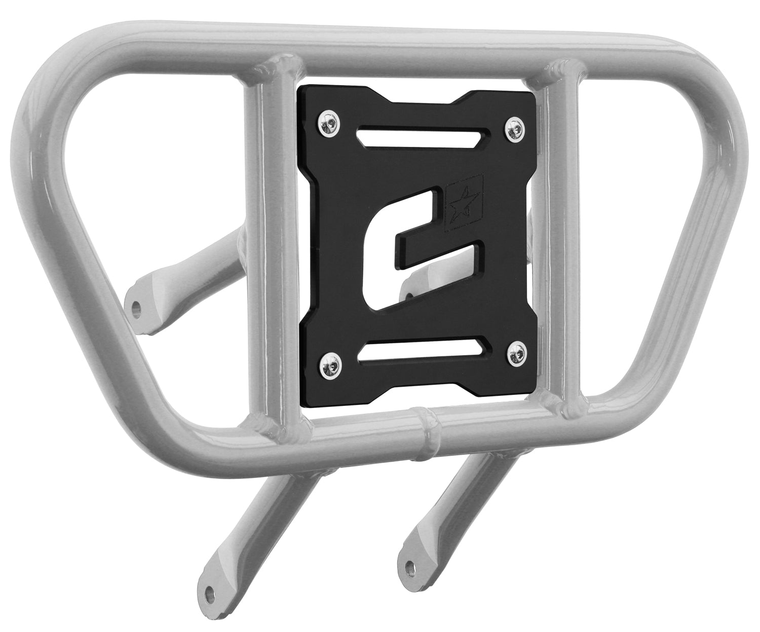 Crosspro - Front Bumper CR01 For Suzuki LT-R 450-White Tube / Black Plate
