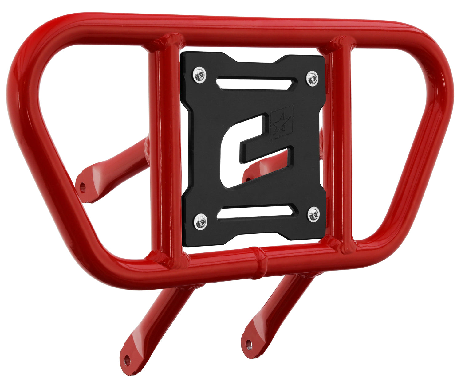 Crosspro - Front Bumper CR01 For Suzuki LT-R 450-Red Tube / Black Plate