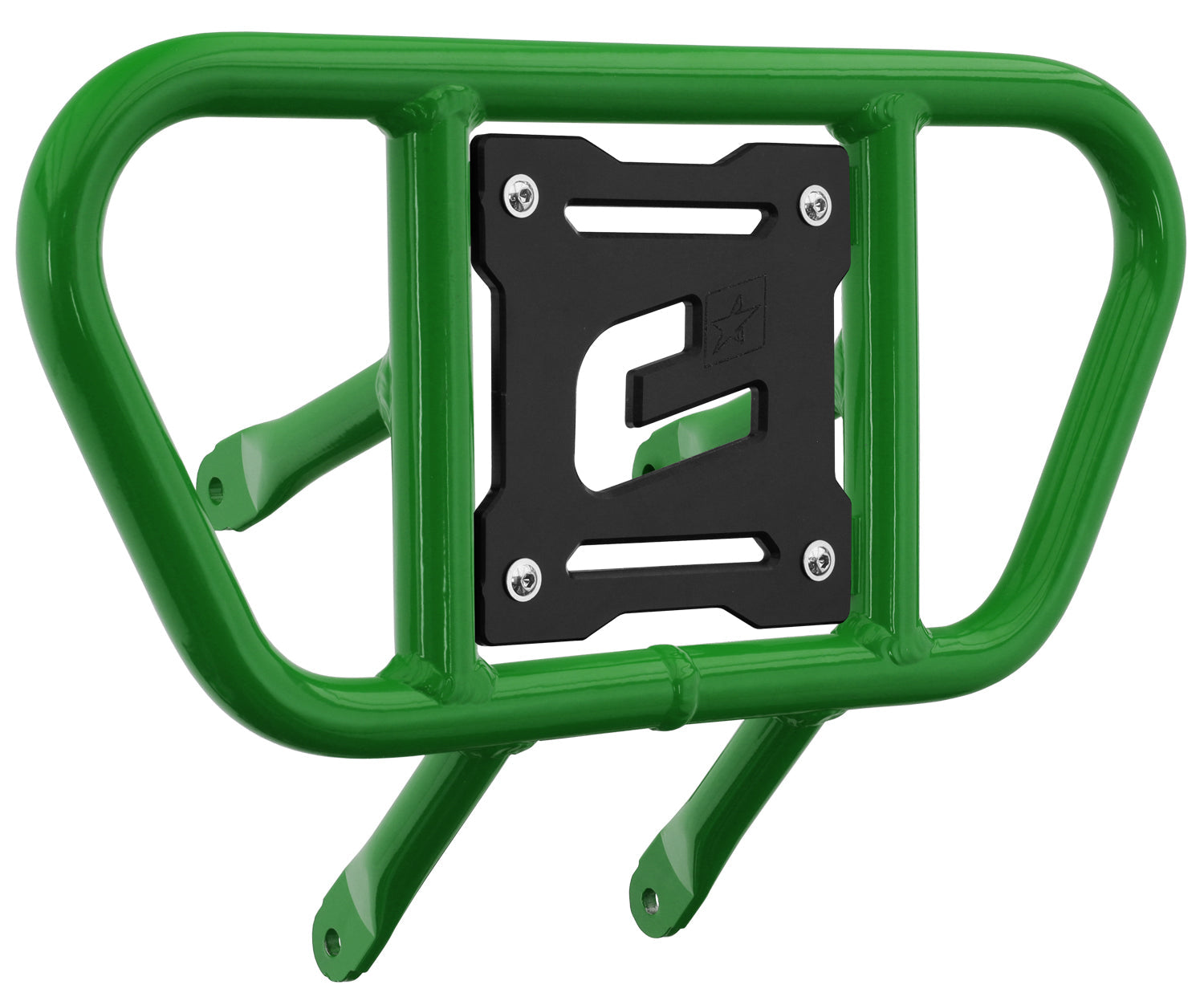 Crosspro - Front Bumper CR01 For Suzuki LT-R 450-Green Tube / Black Plate