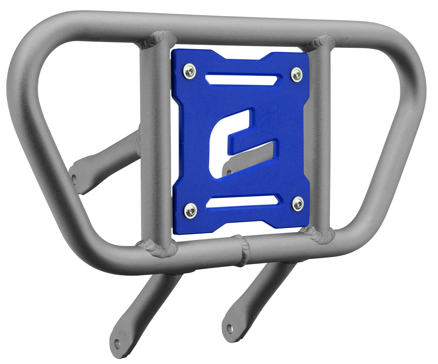 Crosspro - Front Bumper CR01 For Suzuki LT-R 450-Ice Polish Tube / Blue Plate