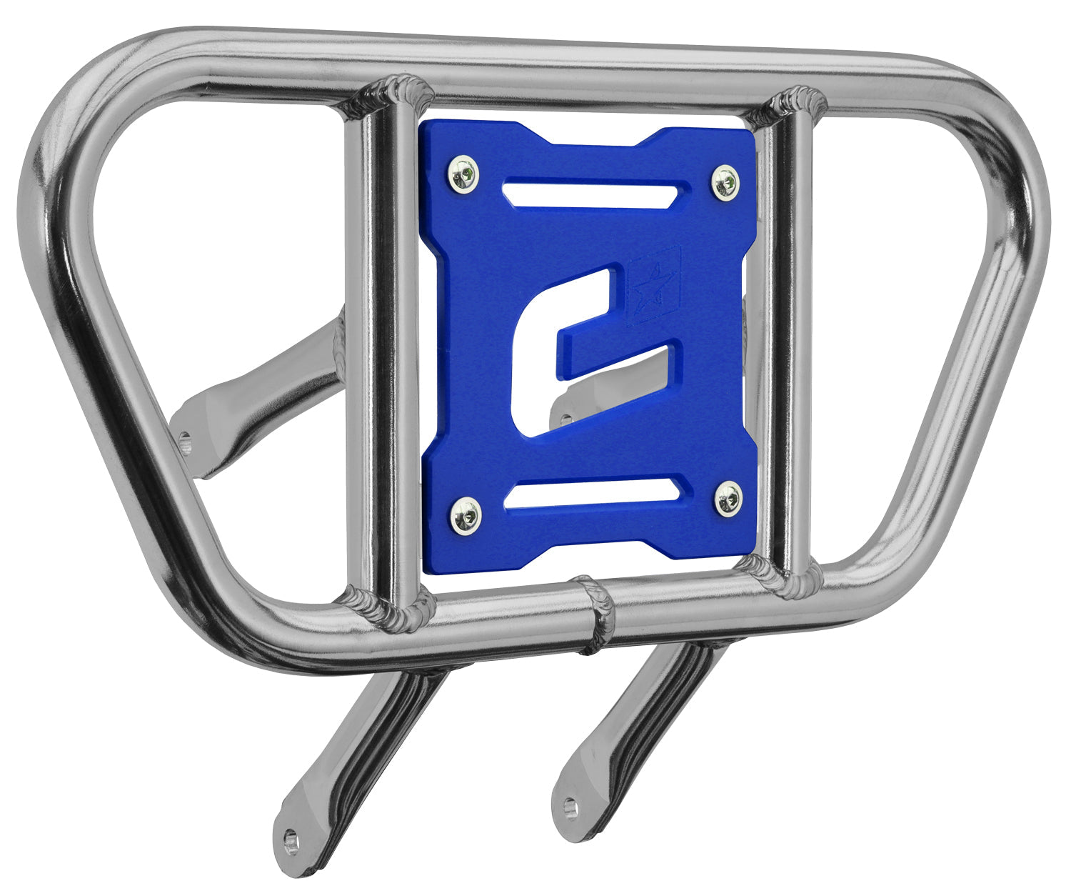Crosspro - Front Bumper CR01 For Suzuki LT-R 450-Polish Tubo / Blue Plate