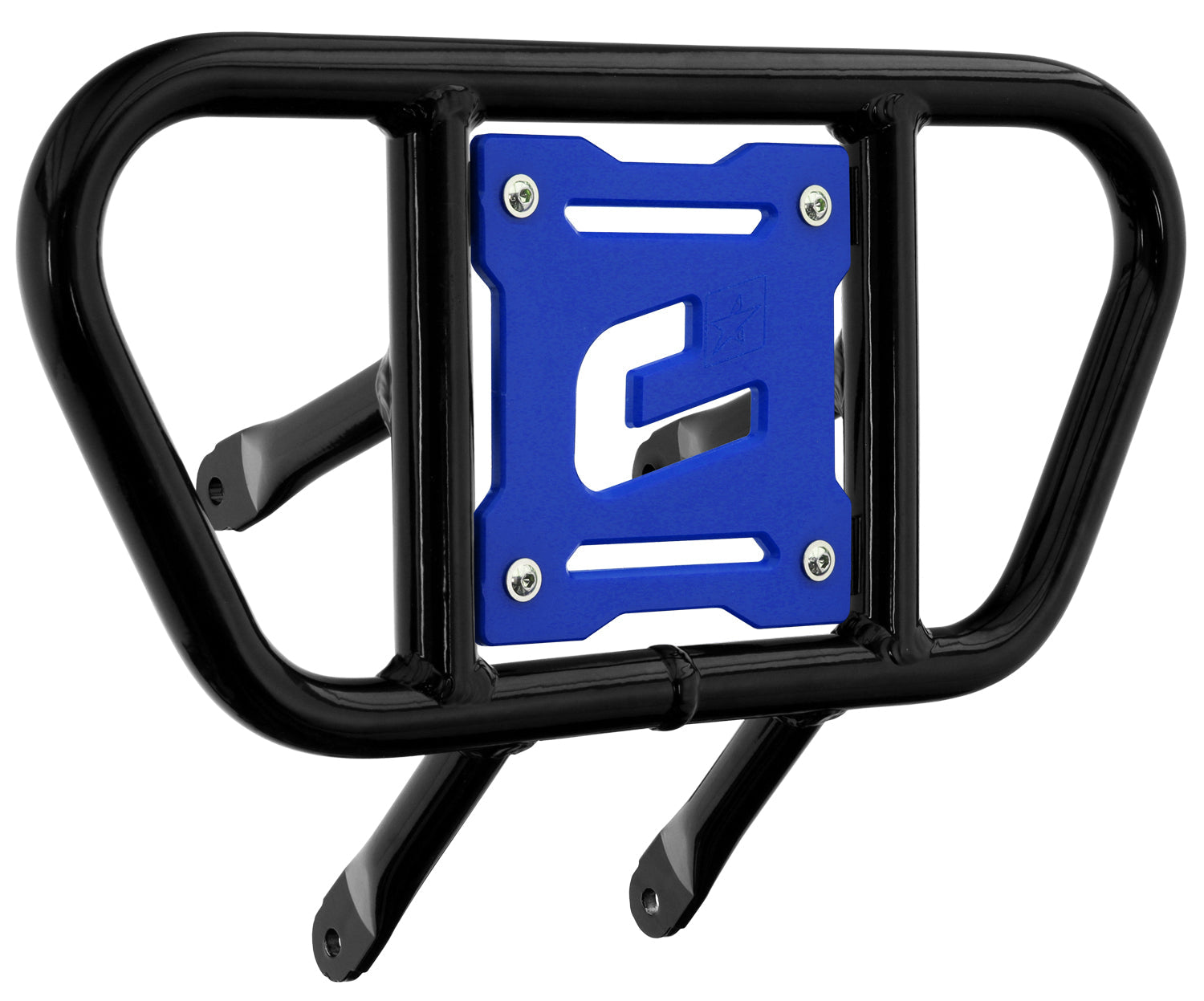 Crosspro - Front Bumper CR01 For Suzuki LT-R 450-Black Tube / Blue Plate