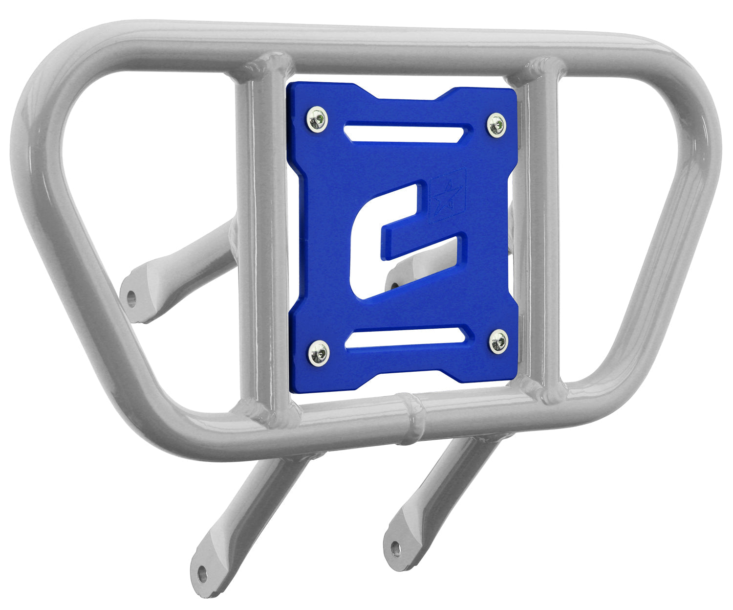 Crosspro - Front Bumper CR01 For Suzuki LT-R 450-White Tube / Blue Plate