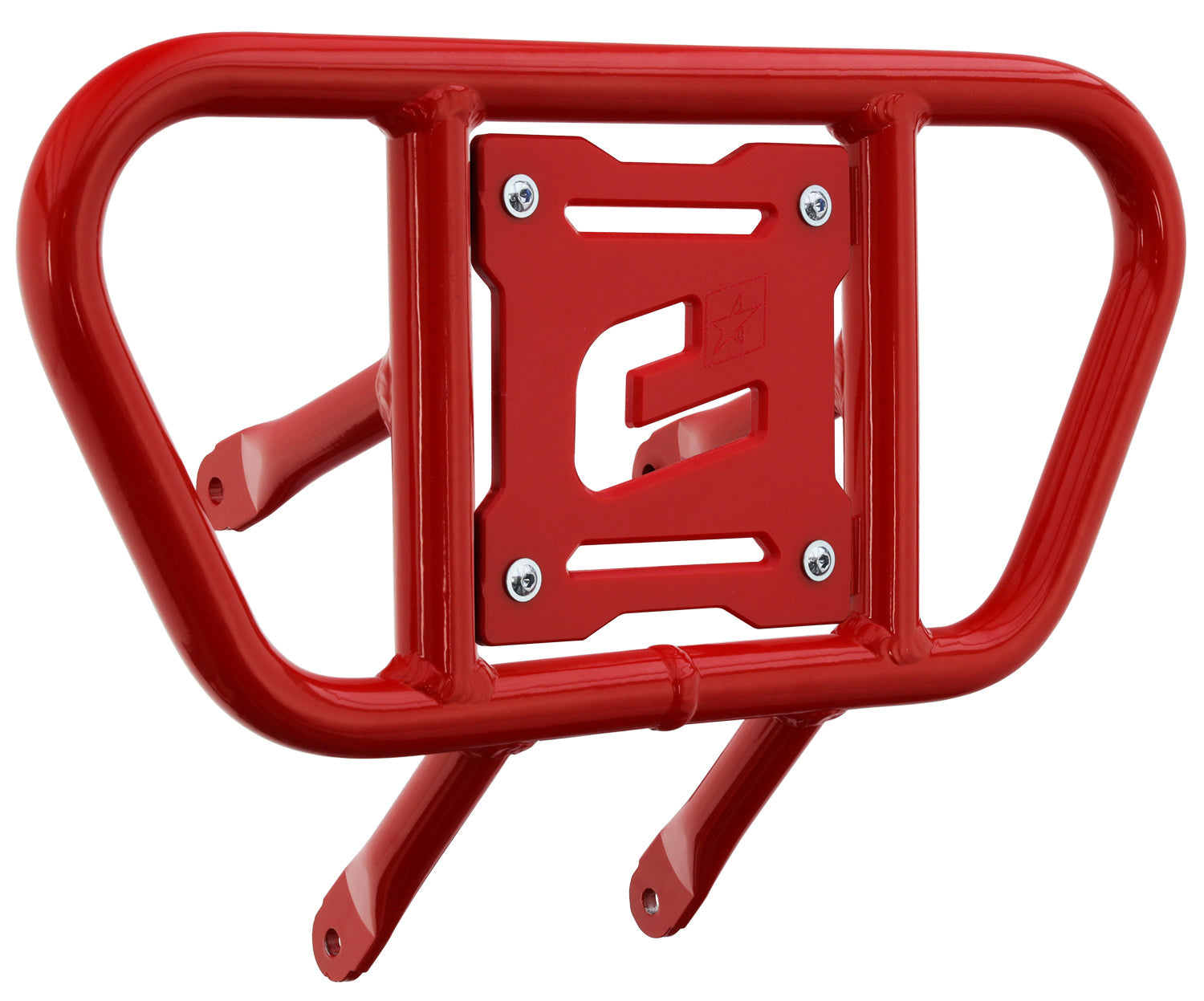 Crosspro - Front Bumper CR01 For Suzuki LT-R 450-Red Tube / Red Plate