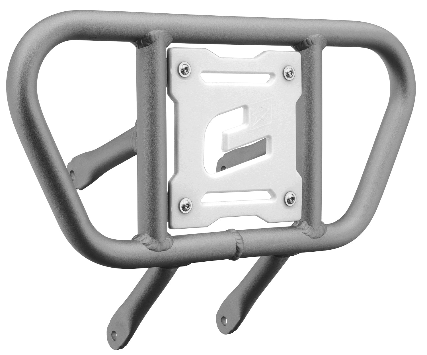 Crosspro - Front Bumper CR01 For Suzuki LT-R 450-Ice Polish Tube / White Plate