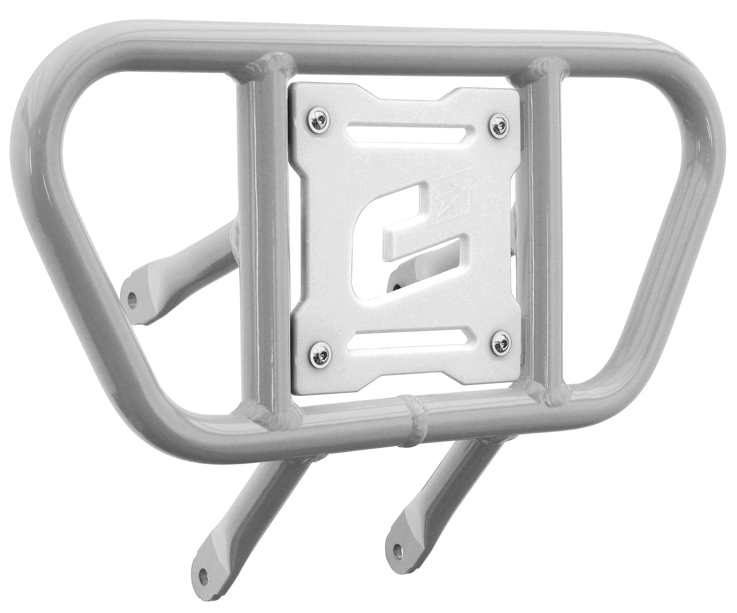 Crosspro - Front Bumper CR01 For Suzuki LT-R 450-White Tube / White Plate
