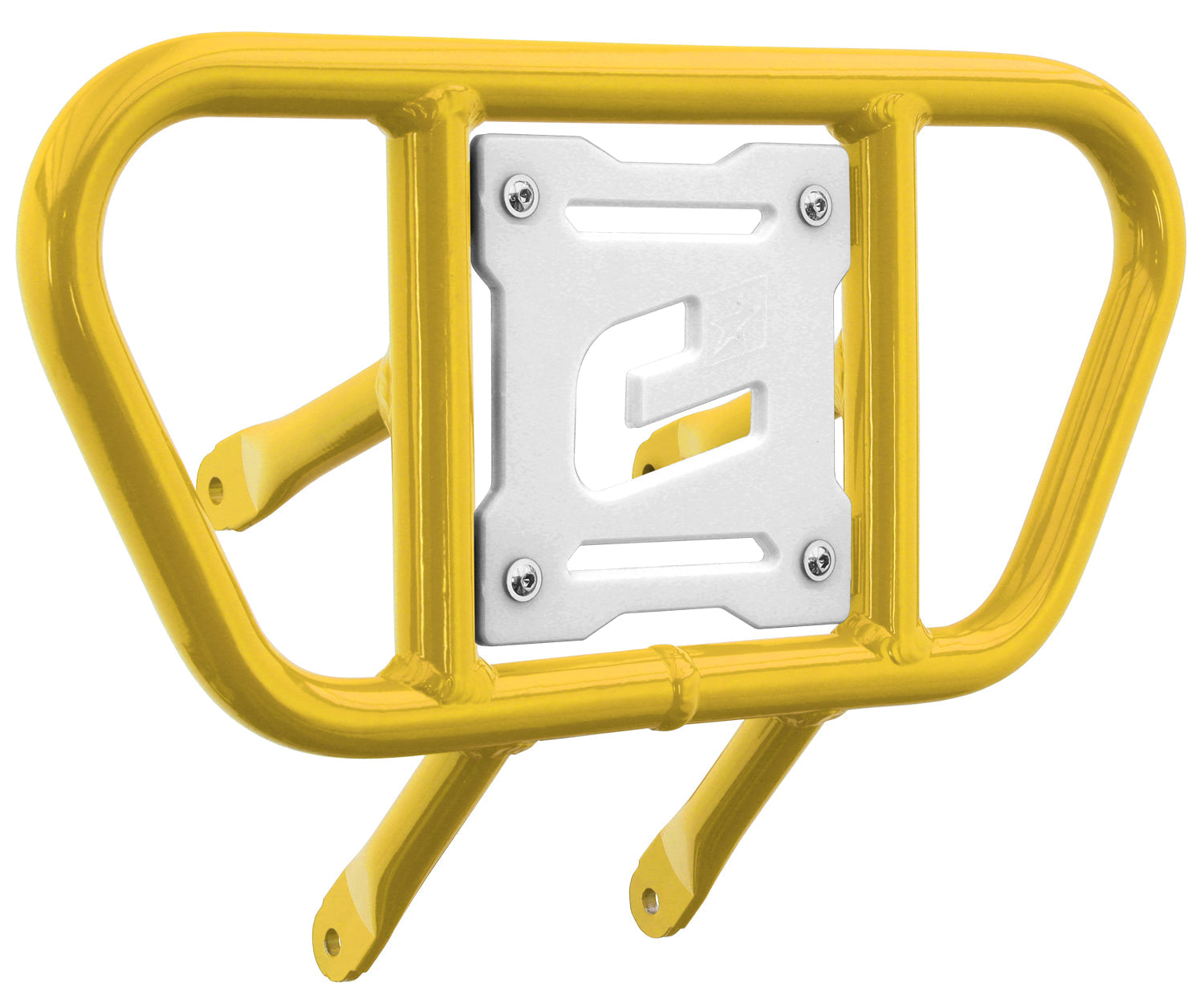 Crosspro - Front Bumper CR01 For Suzuki LT-R 450-Yellow Tube / White Plate