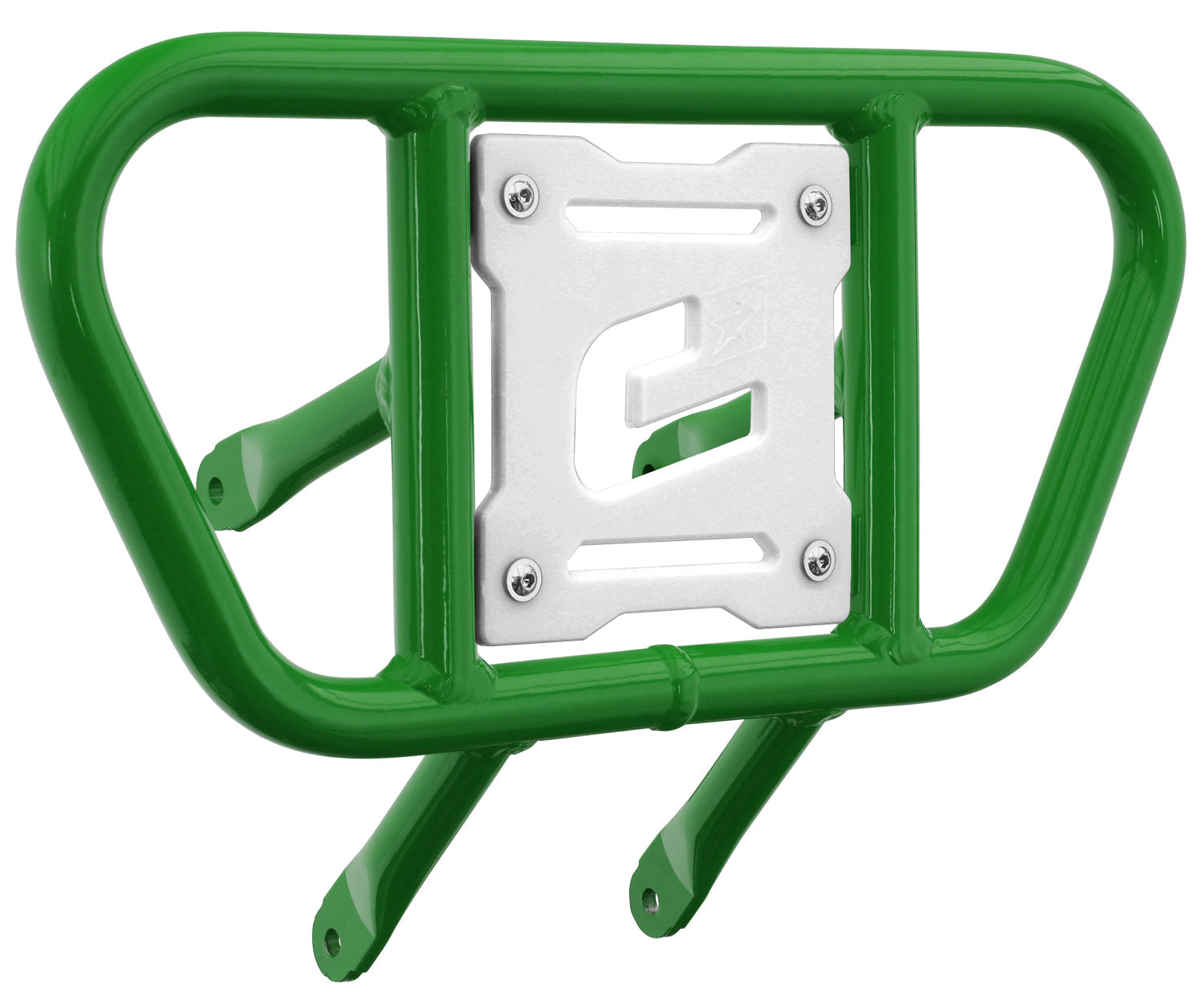 Crosspro - Front Bumper CR01 For Suzuki LT-R 450-Green Tube / White Plate