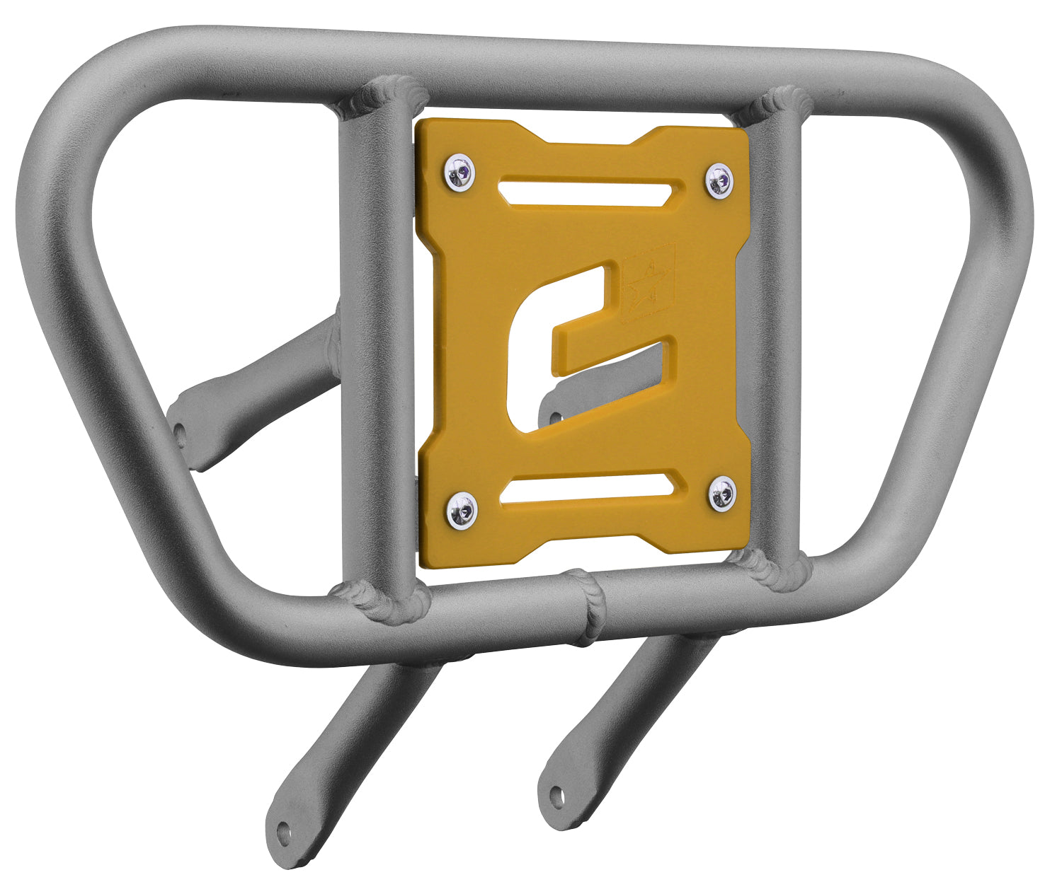 Crosspro - Front Bumper CR01 For Suzuki LT-R 450-Ice Polish Tube / Yellow Plate