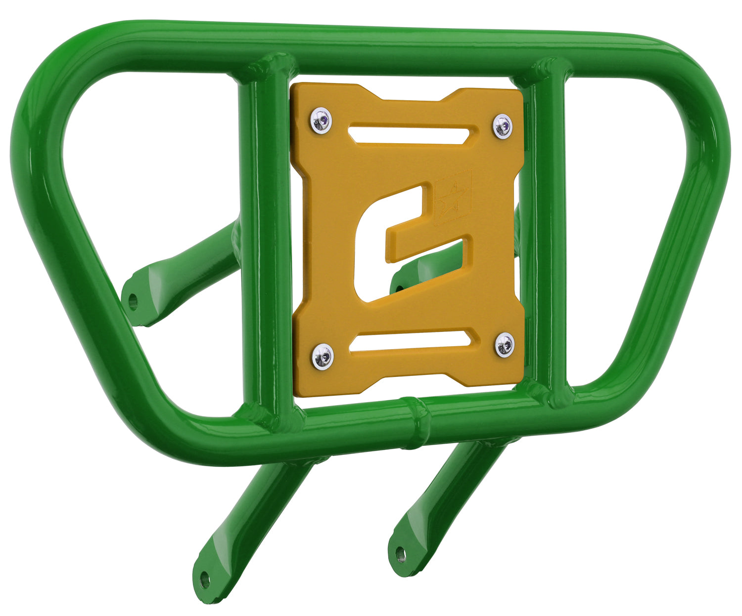 Crosspro - Front Bumper CR01 For Suzuki LT-R 450-Green Tube / Yellow Plate