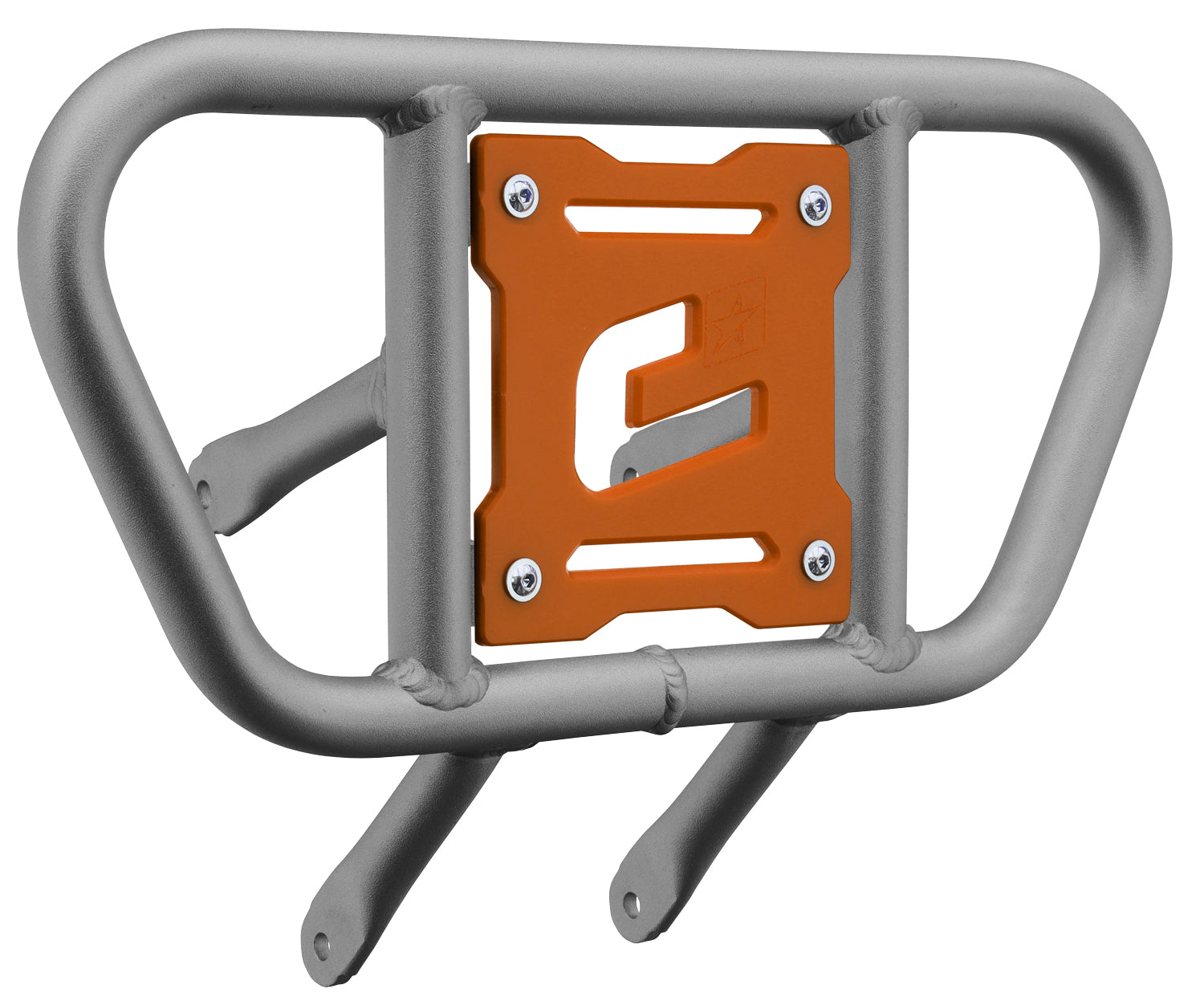 Crosspro - Front Bumper CR01 For Suzuki LT-R 450-Ice Polish Tube / Orange Plate