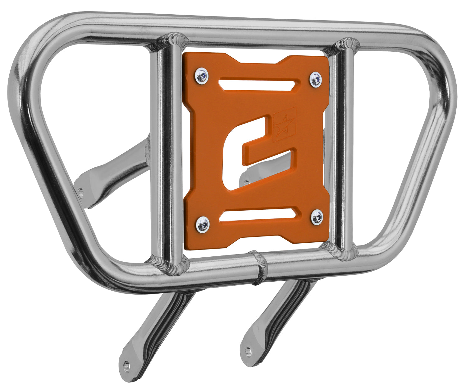 Crosspro - Front Bumper CR01 For Suzuki LT-R 450-Polish Tubo / Orange Plate