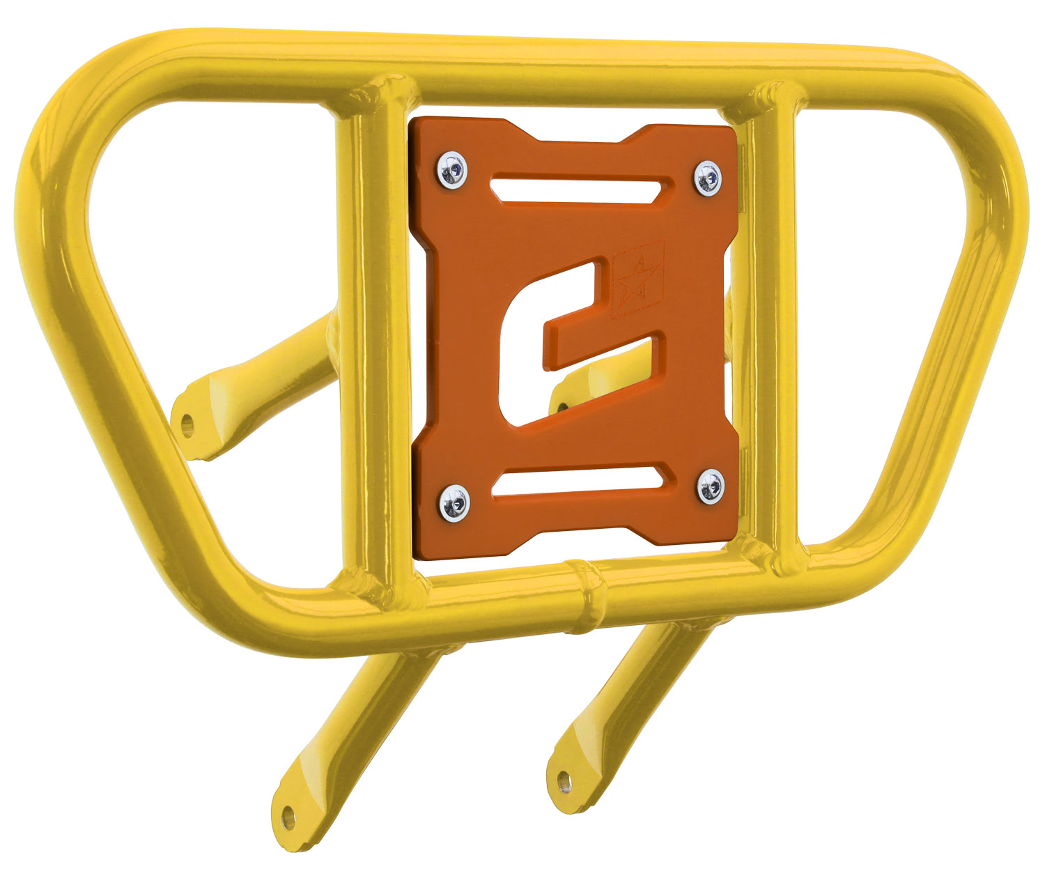 Crosspro - Front Bumper CR01 For Suzuki LT-R 450-Yellow Tube / Orange Plate