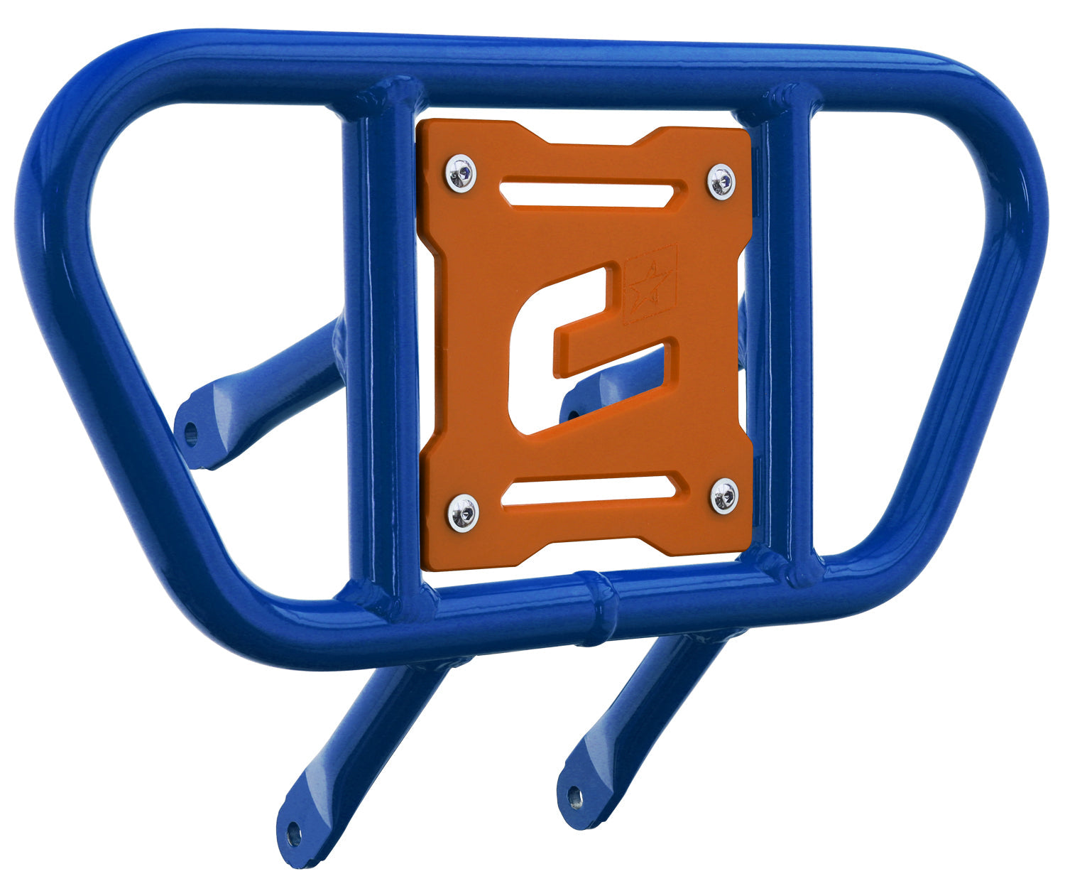 Crosspro - Front Bumper CR01 For Suzuki LT-R 450-Blue Tube / Orange Plate