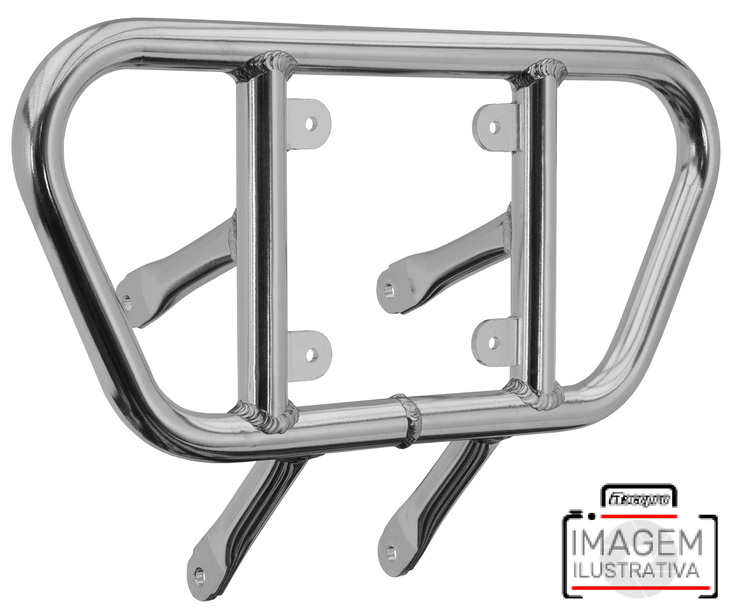 Crosspro - Tube for Front Bumper CR01 For Kawasaki KFX 450R-Polish Tubo