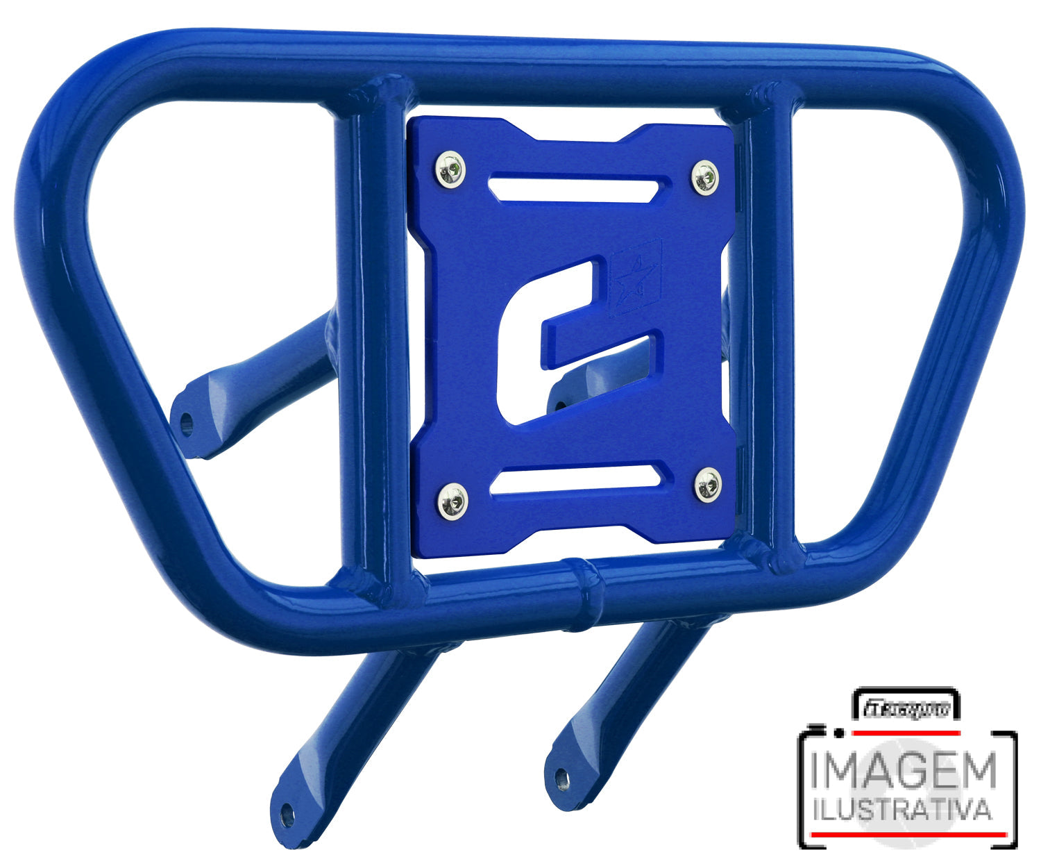 Crosspro - Front Bumper CR01 For 450 XC (ATV), 525 XC (ATV), KTM 450 SX (ATV), 505 SX (ATV)-Blue Tube / Blue Plate