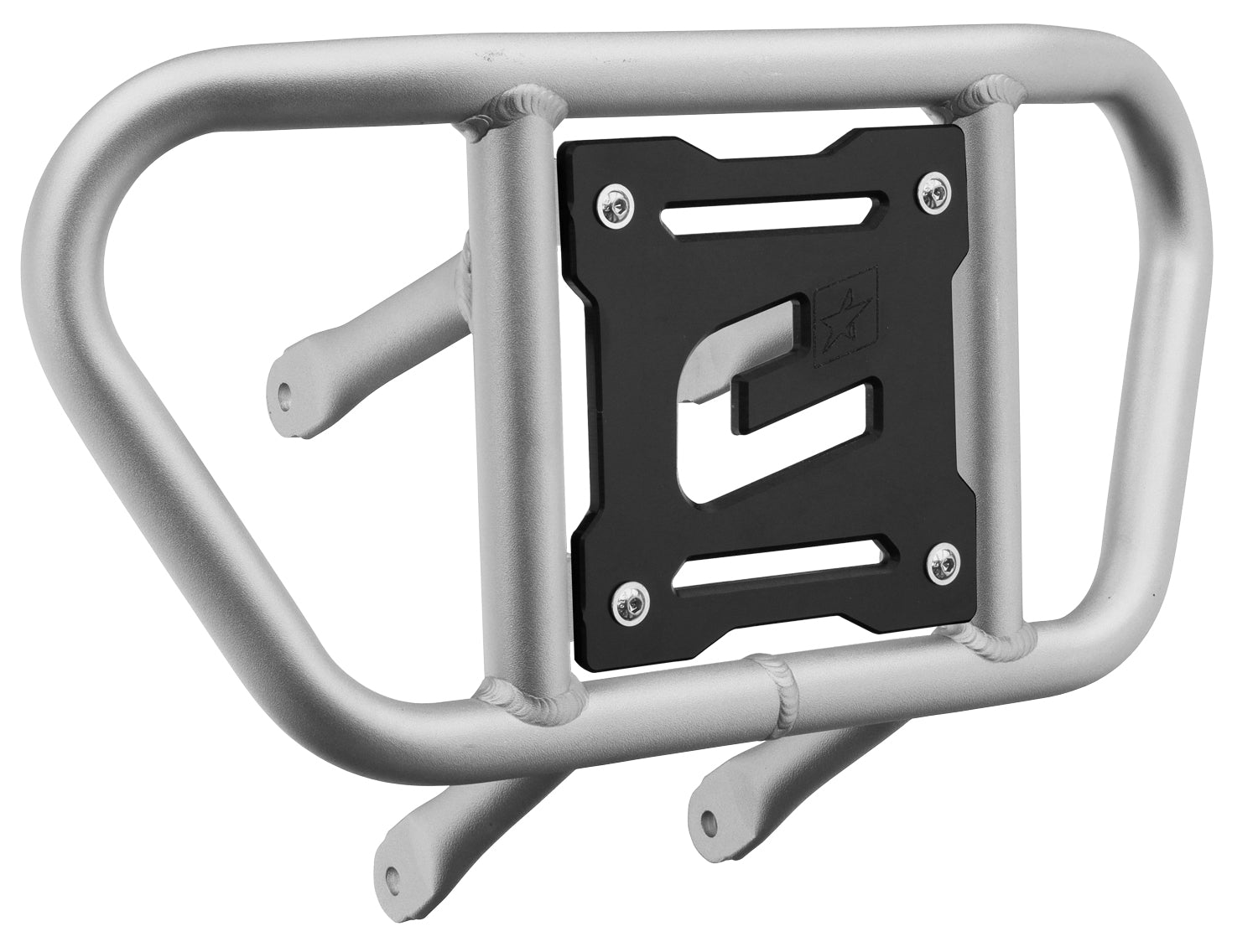 Crosspro - Front Bumper CR02 For Suzuki LT-R 450-Ice Polish Tube / Black Plate