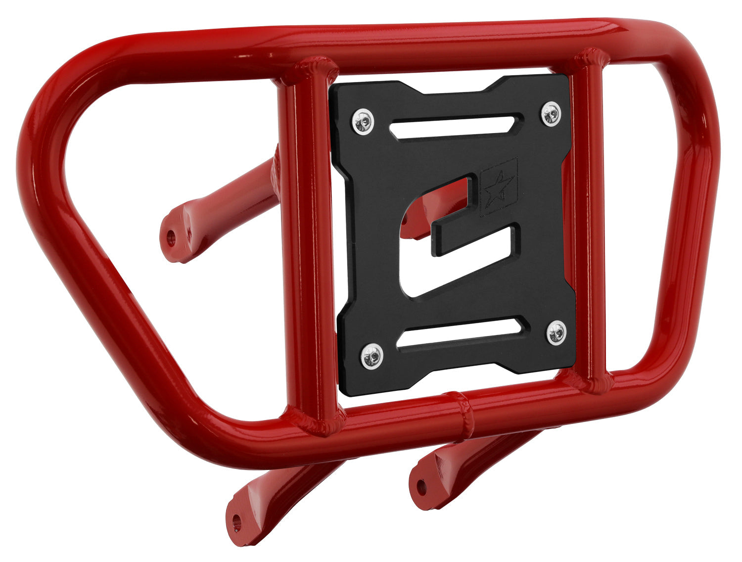 Crosspro - Front Bumper CR02 For Suzuki LT-R 450-Red Tube / Black Plate
