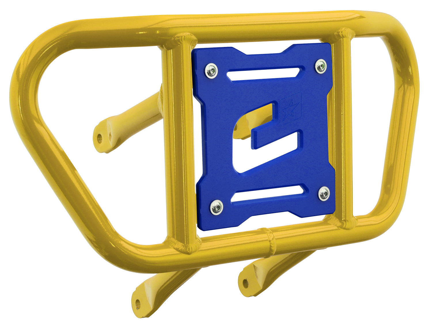 Crosspro - Front Bumper CR02 For Suzuki LT-R 450-Yellow Tube / Blue Plate