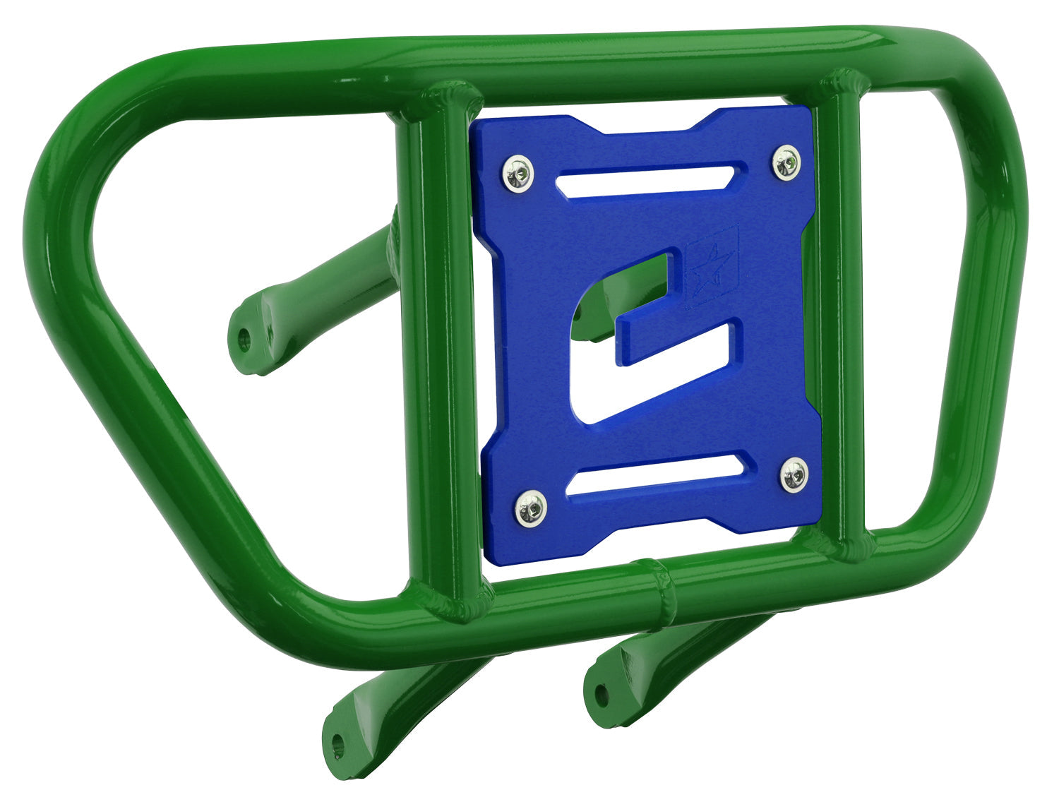 Crosspro - Front Bumper CR02 For Suzuki LT-R 450-Green Tube / Blue Plate