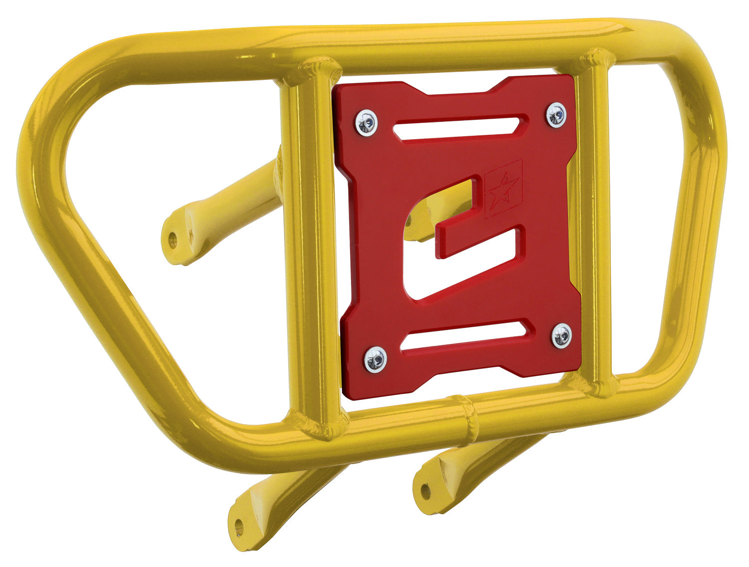 Crosspro - Front Bumper CR02 For Suzuki LT-R 450-Yellow Tube / Red Plate