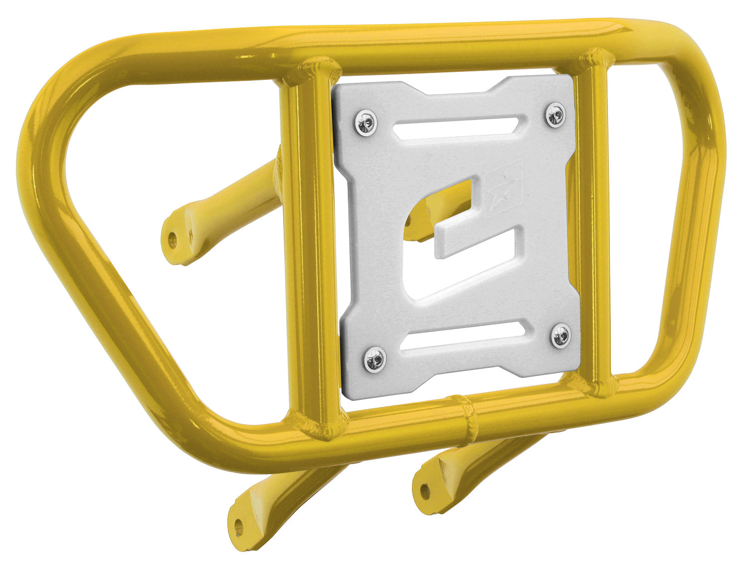 Crosspro - Front Bumper CR02 For Suzuki LT-R 450-Yellow Tube / White Plate