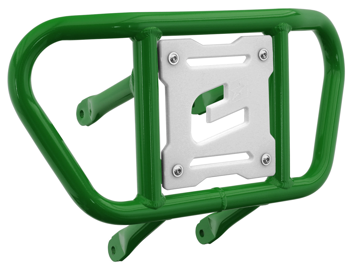 Crosspro - Front Bumper CR02 For Suzuki LT-R 450-Green Tube / White Plate