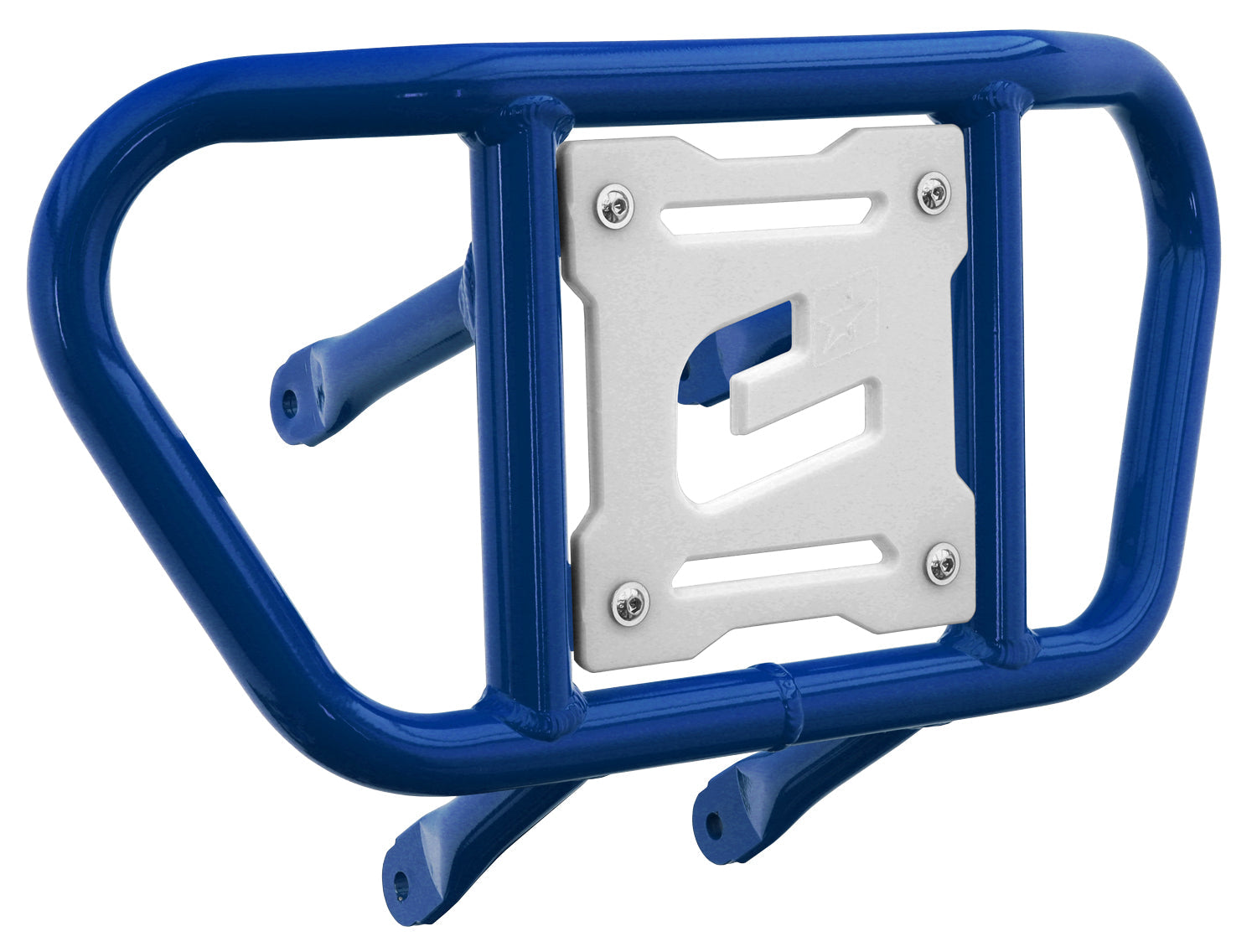 Crosspro - Front Bumper CR02 For Suzuki LT-R 450-Blue Tube / White Plate
