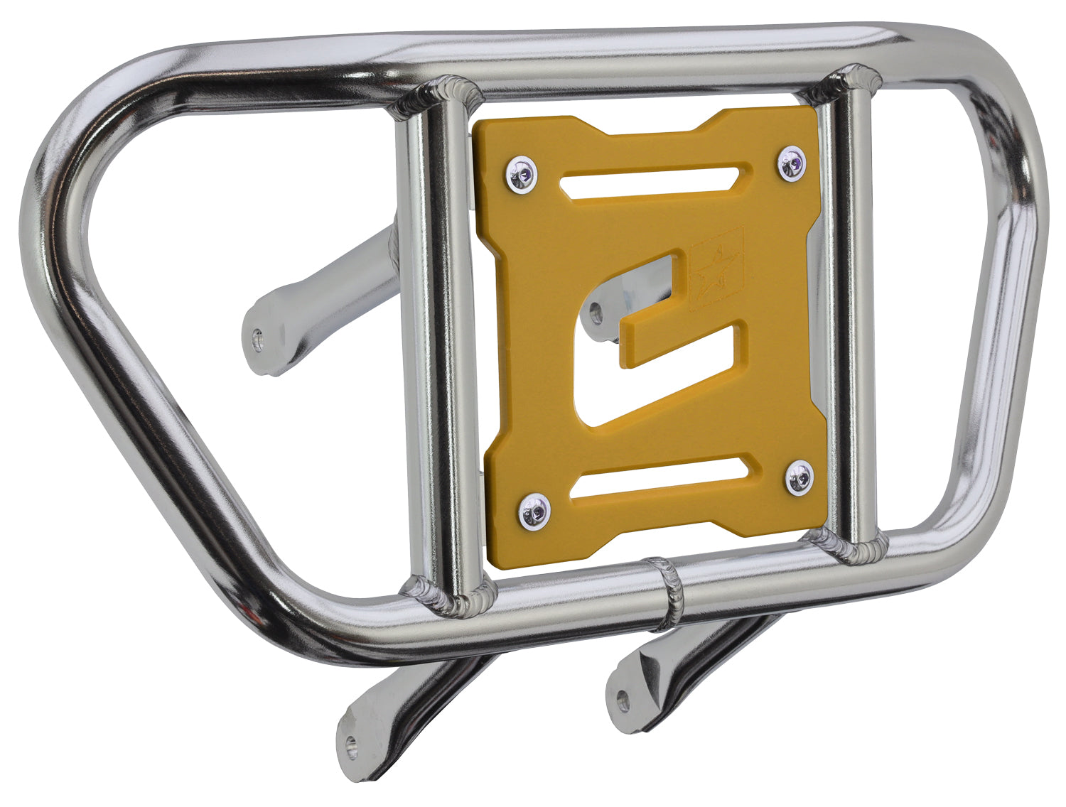Crosspro - Front Bumper CR02 For Suzuki LT-R 450-Polish Tubo / Yellow Plate