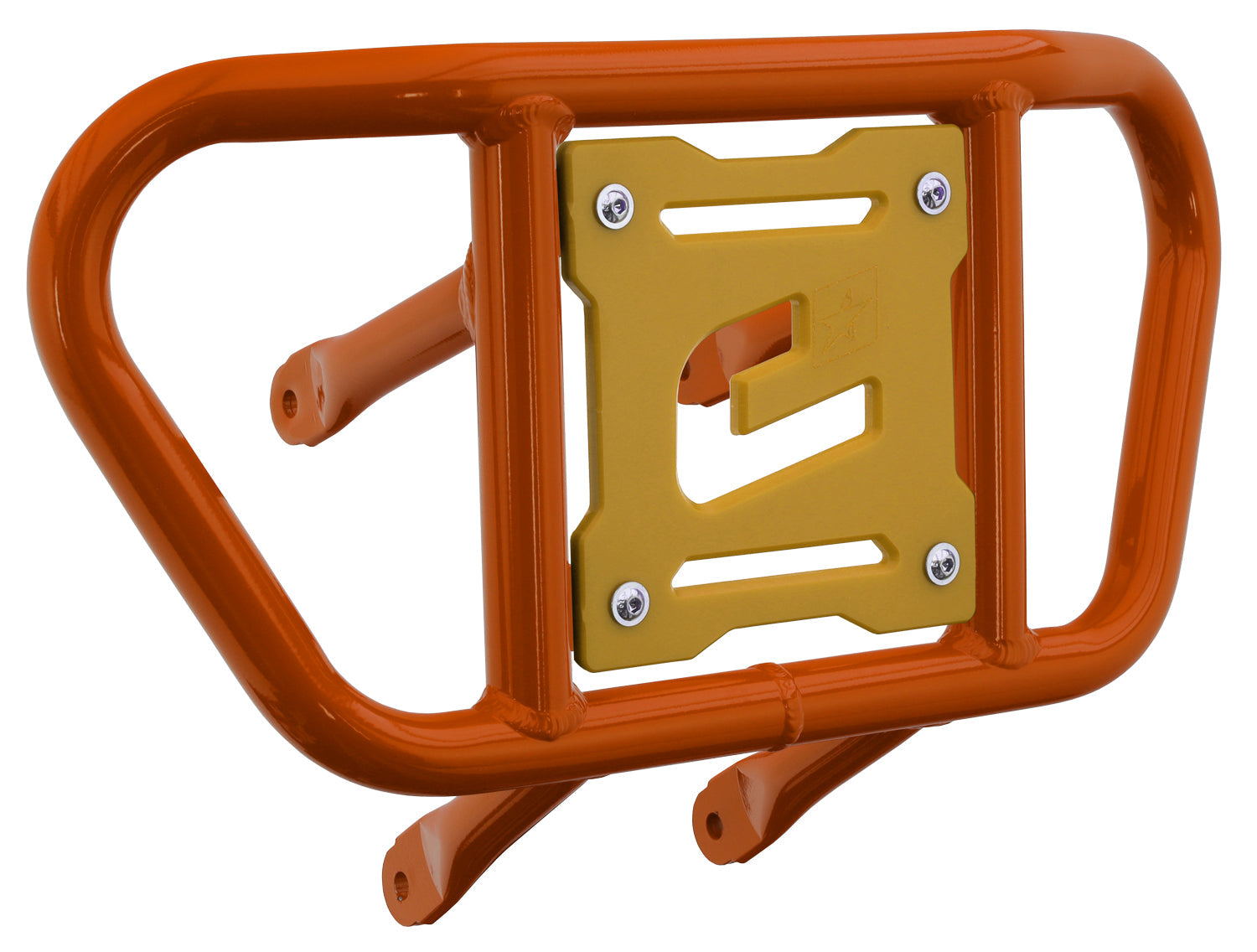 Crosspro - Front Bumper CR02 For Suzuki LT-R 450-Orange Tube / Yellow Plate