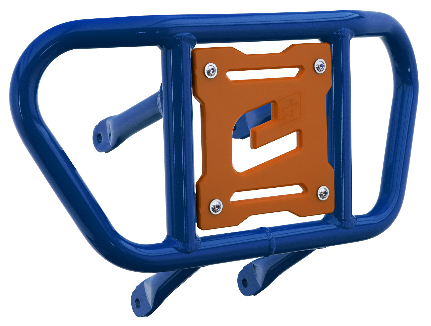 Crosspro - Front Bumper CR02 For Suzuki LT-R 450-Blue Tube / Orange Plate
