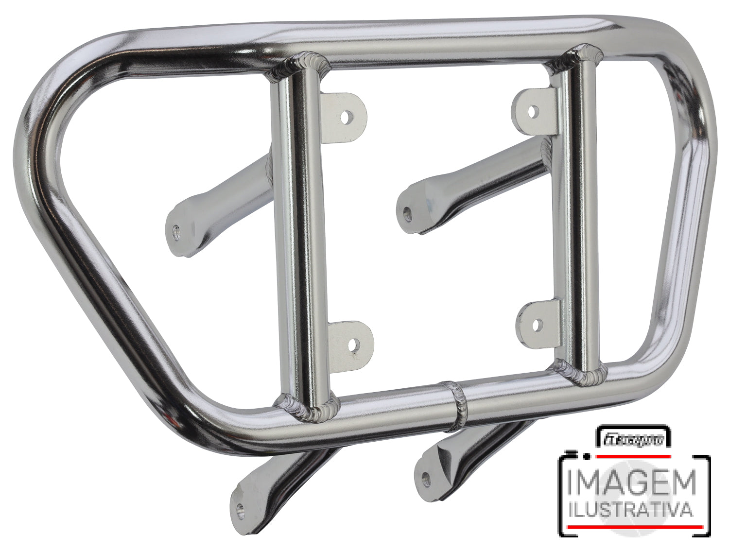 Crosspro - Tube for Front Bumper CR02 For Yamaha YFM 660 Raptor-Polish Tubo