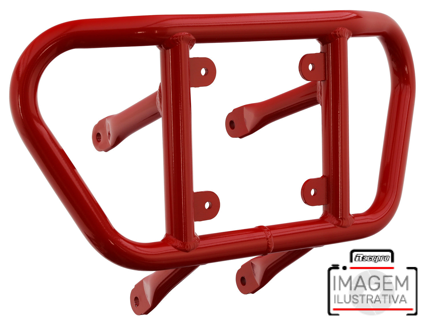 Crosspro - Tube for Front Bumper CR02 For Yamaha YFM 660 Raptor-Red Tube